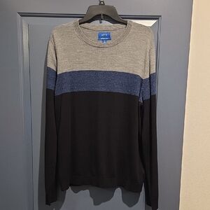 Apt. 9 Gray and Blue Crewneck Sweater